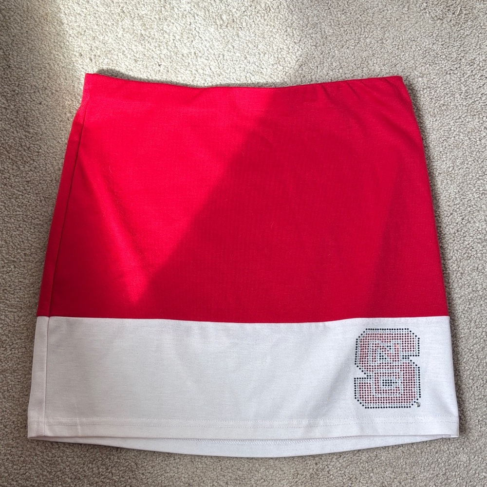 NC State Red and White Mini Skirt ❤️🤍❤️